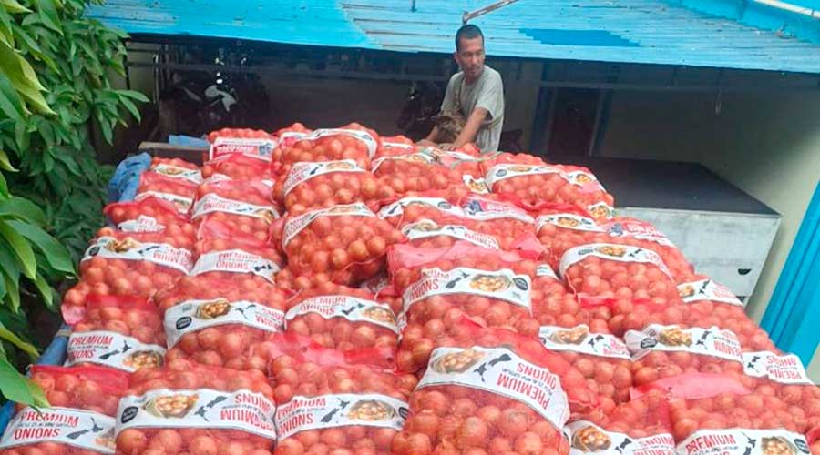 Penyelundupan 21 Ton Bawang Bombai Asal Selandia Baru Digagalkan di Pontianak