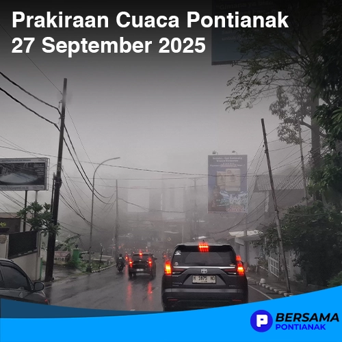 prakiraan cuaca kota pontianak 27 september 2025