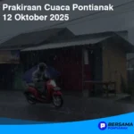 Prakiraan Cuaca Pontianak 12 Oktober 2025: Awan Tebal Dominasi Langit