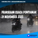 Prakiraan Cuaca Pontianak 21 November 2025
