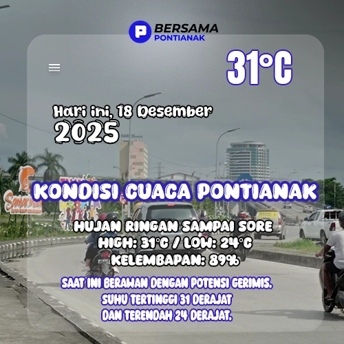 Cuaca Pontianak 18 Desember 2025